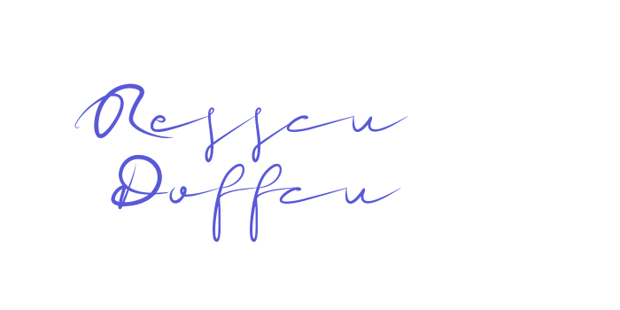 Resscu Doffcu Font Download