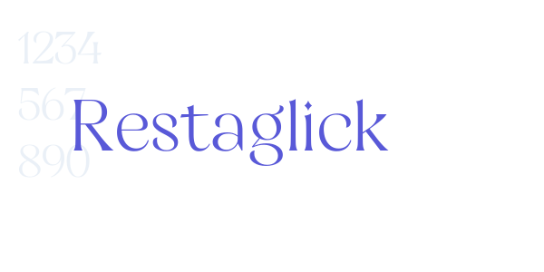 Restaglick font free