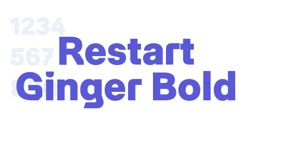 Restart Ginger Bold font free