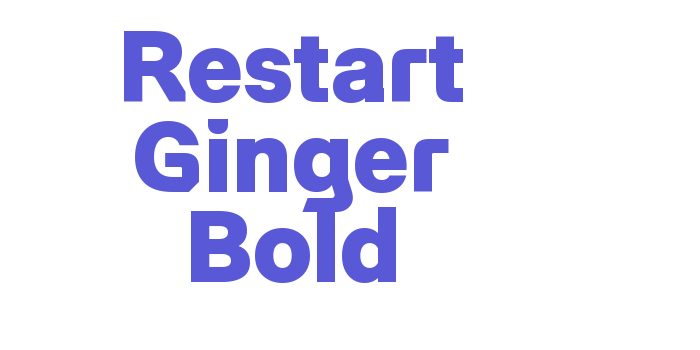 Restart Ginger Bold Font