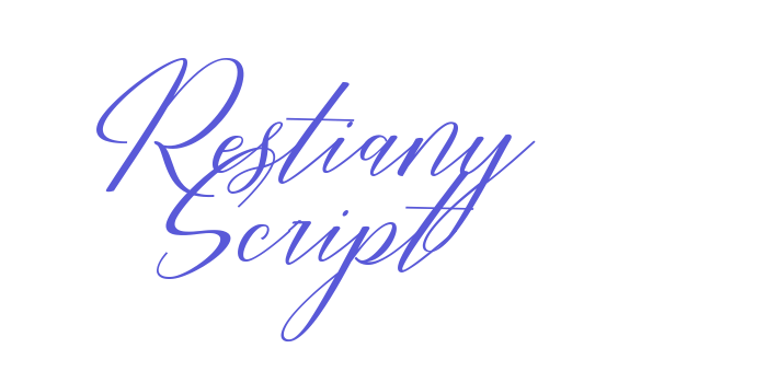 Restiany Script Font Download