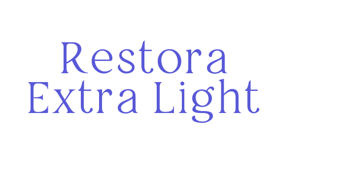 Restora Extra Light Font Download