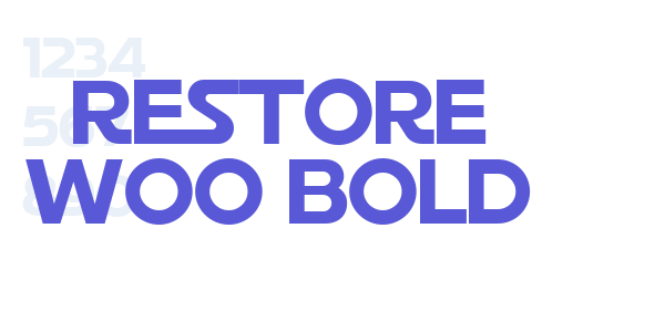 Restore W00 Bold font free