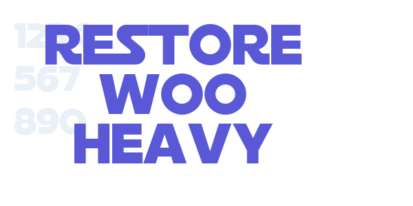 Restore W00 Heavy font free