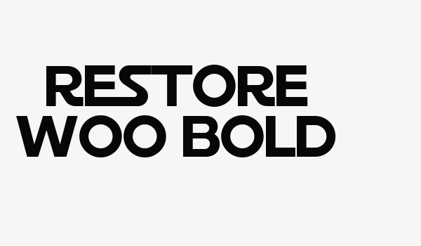 Restore W00 Bold Font