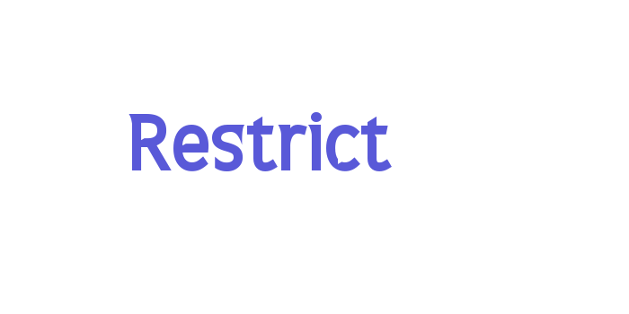 Restrict Font Download