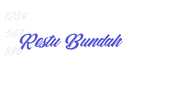 Restu Bundah font