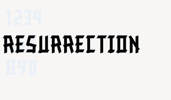 Resurrection Font