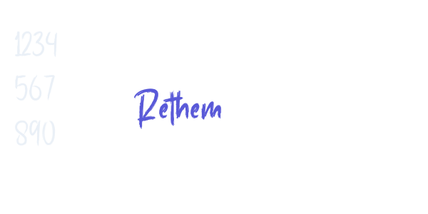 Rethem font free