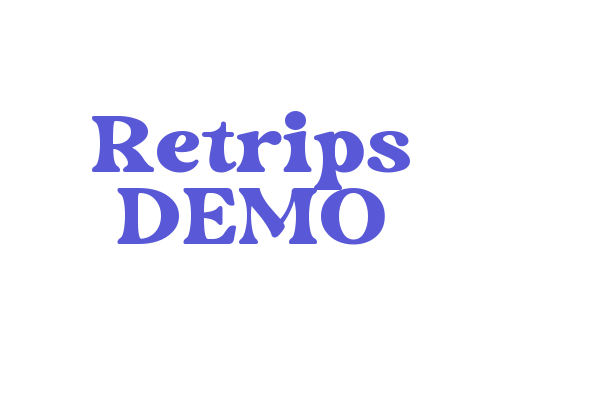 Retrips DEMO Font