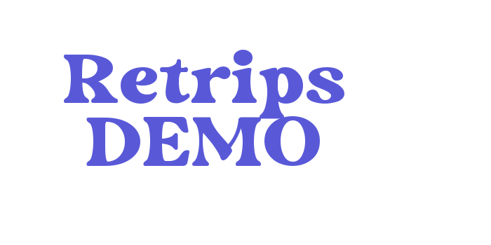 Retrips DEMO Font