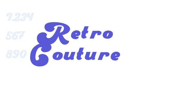 Retro Couture font