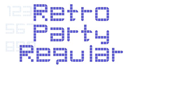 Retro Party Regular font free