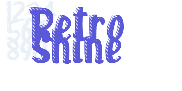 Retro Shine font