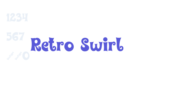 Retro Swirl font