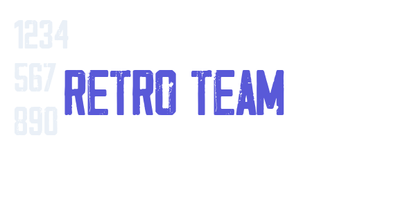 Retro Team font free