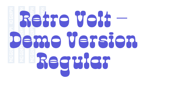 Retro Volt – Demo Version Regular font free