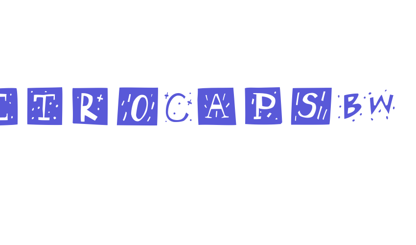 RetroCapsBW Font