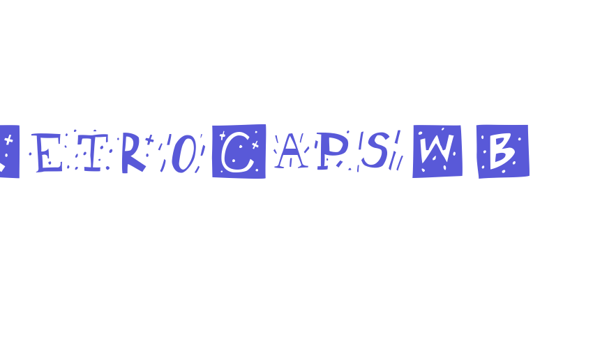 RetroCapsWB Font