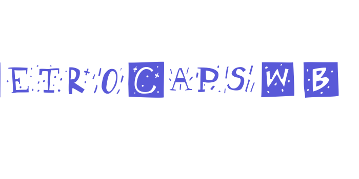 RetroCapsWB Font Download