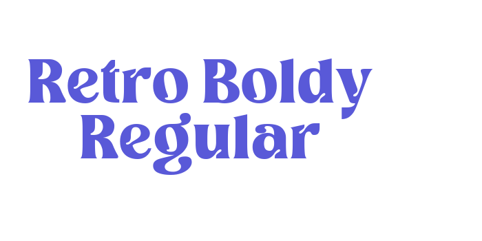 Retro Boldy Regular Font Download