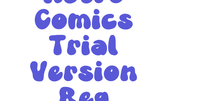 Retro Comics Trial Version Reg Font