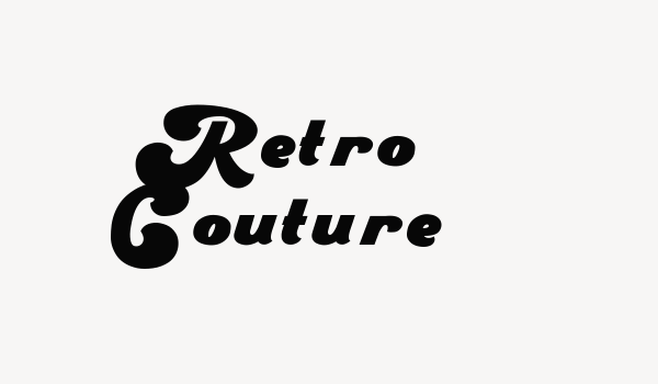 Retro Couture Font