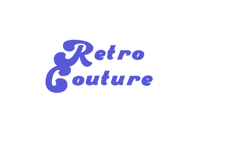 Retro Couture Font