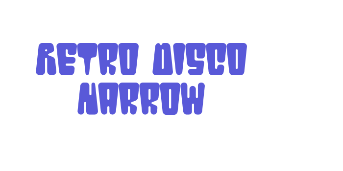 Retro Disco Narrow Font Download