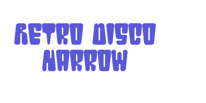 Retro Disco Narrow Font