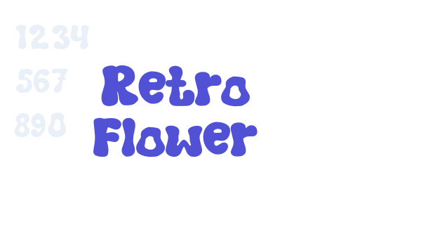 Retro Flower font download