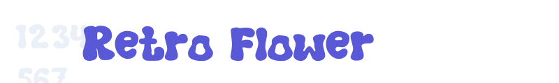 Retro Flower font download