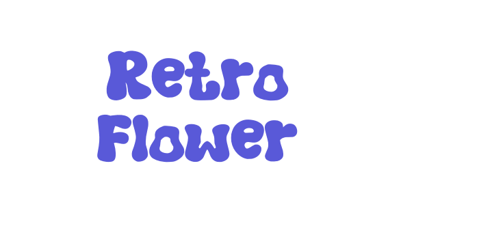 Retro Flower Font