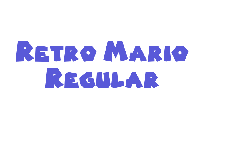 Retro Mario Regular Font Download