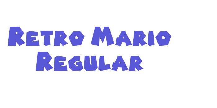 Retro Mario Regular Font Download