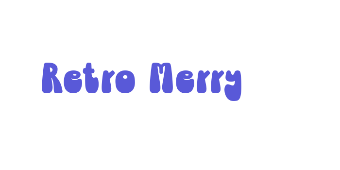 Retro Merry Font