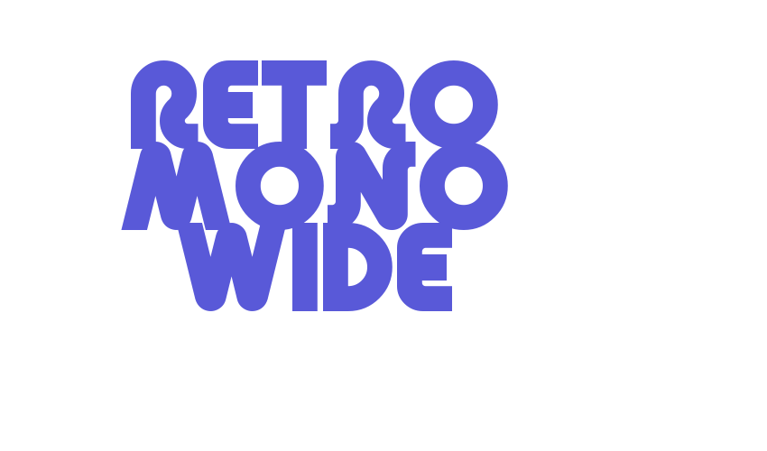 Retro Mono Wide Font Download