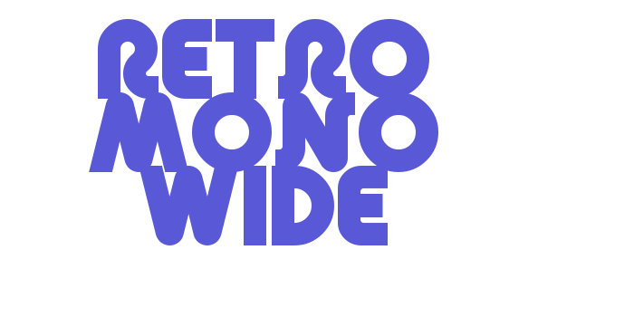 Retro Mono Wide Font Download