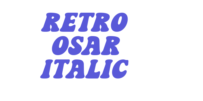 Retro Osar Italic Font Download