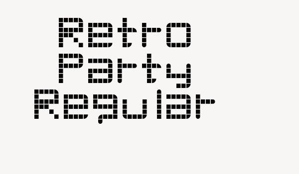 Retro Party Regular Font