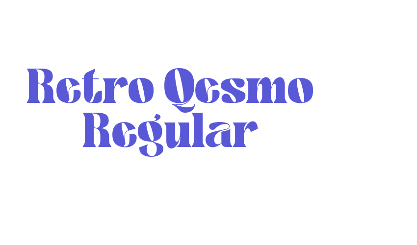 Retro Qesmo Regular Font