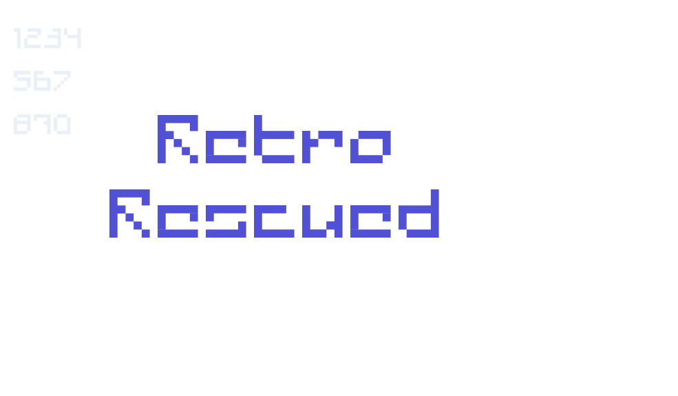 Retro Rescued-font-download