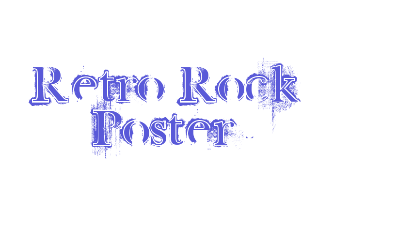 Retro Rock Poster Font