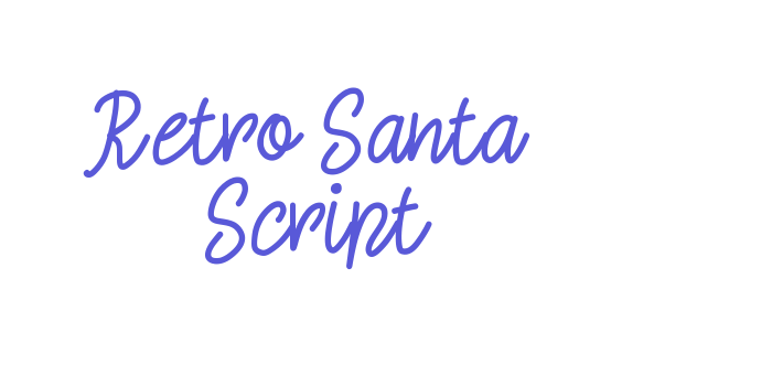 Retro Santa Script Font Download