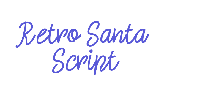 Retro Santa Script Font