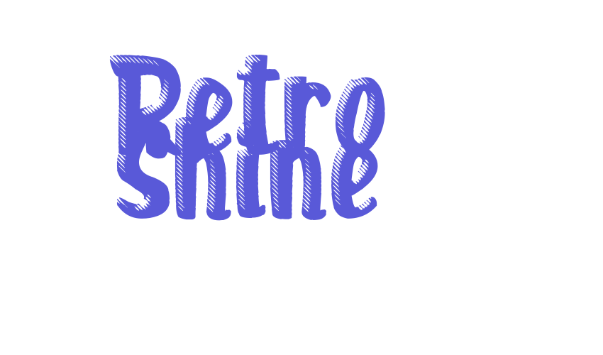 Retro Shine Font