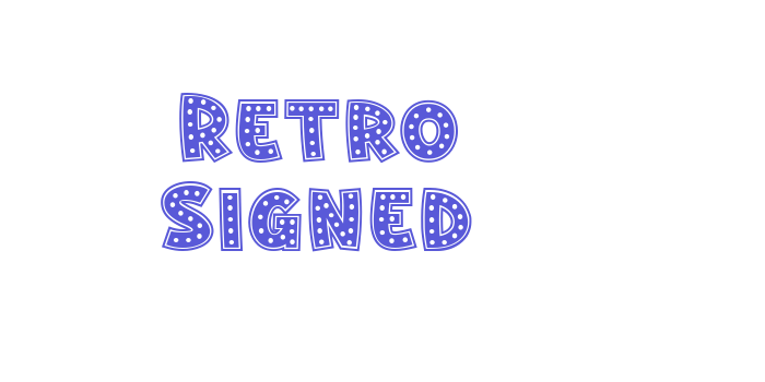 Retro Signed Font Download