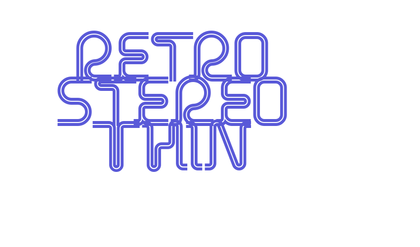 Retro Stereo Thin Font Download