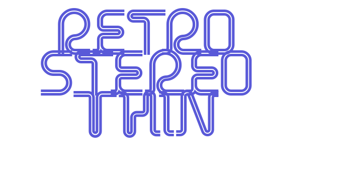 Retro Stereo Thin Font Download