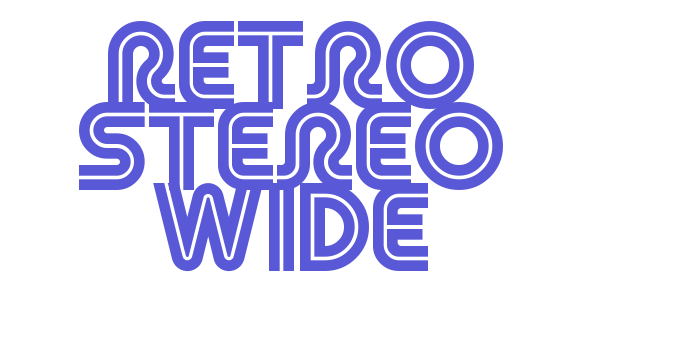 Retro Stereo Wide Font Download